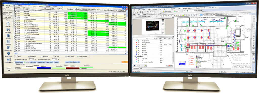 On-Screen Takeoff for electrical plans