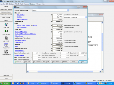 EBM Bid Summary