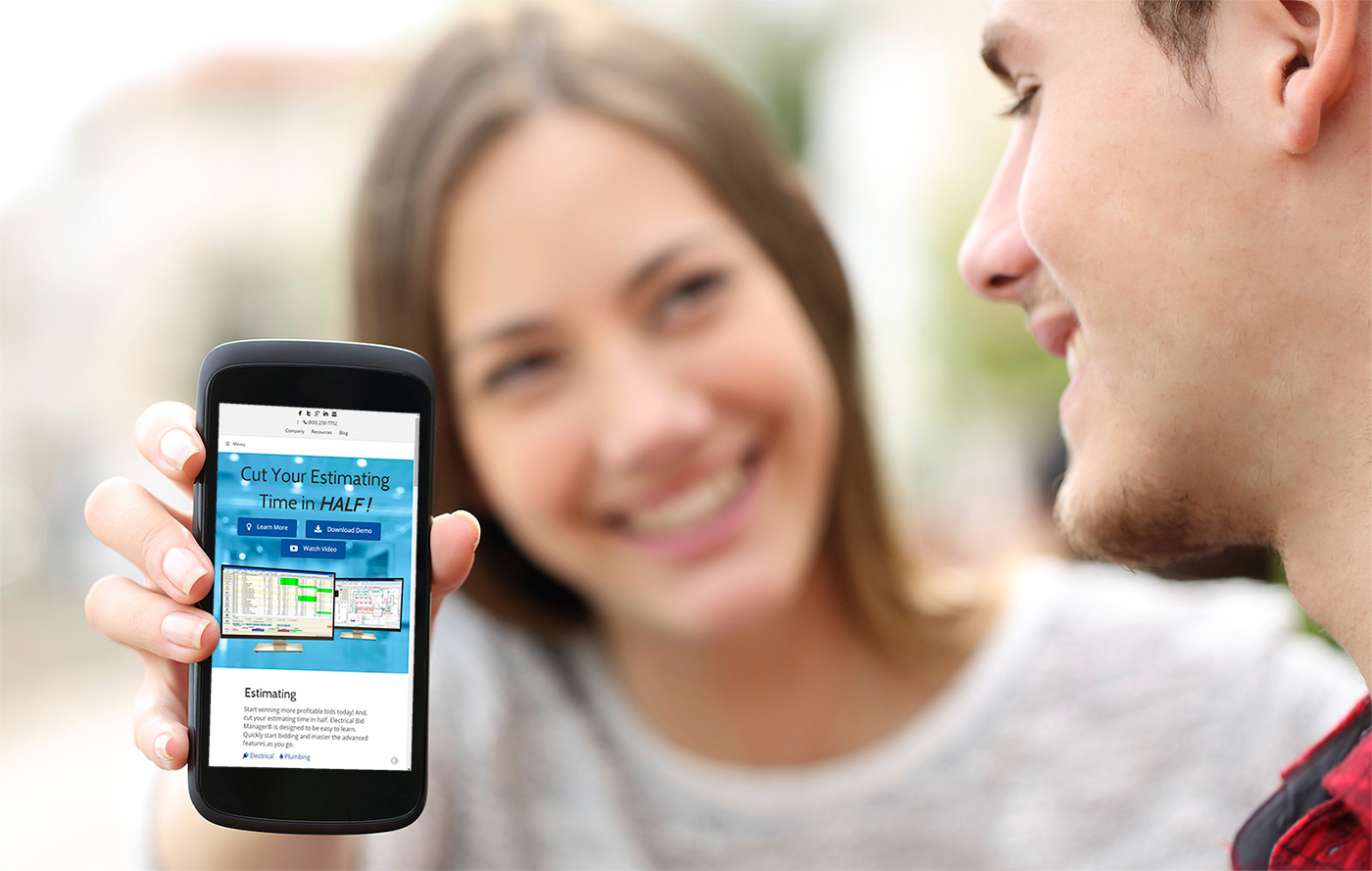 Visioninfosoft.com is now 100% mobile-friendly. Learn about our software, watch product videos, access just about everything. You just can't install our electrical estimating software demos. You need a Windows PC for the demos.