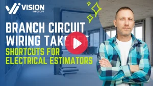 Confident Electrican in a plaid shirt. Branch circuit wiring takeoff. Shortcuts for electrical estimators